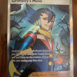 Pokemon Grimsley's Move 120/094 Phantasmal Flames Trainer Full Art Damaged