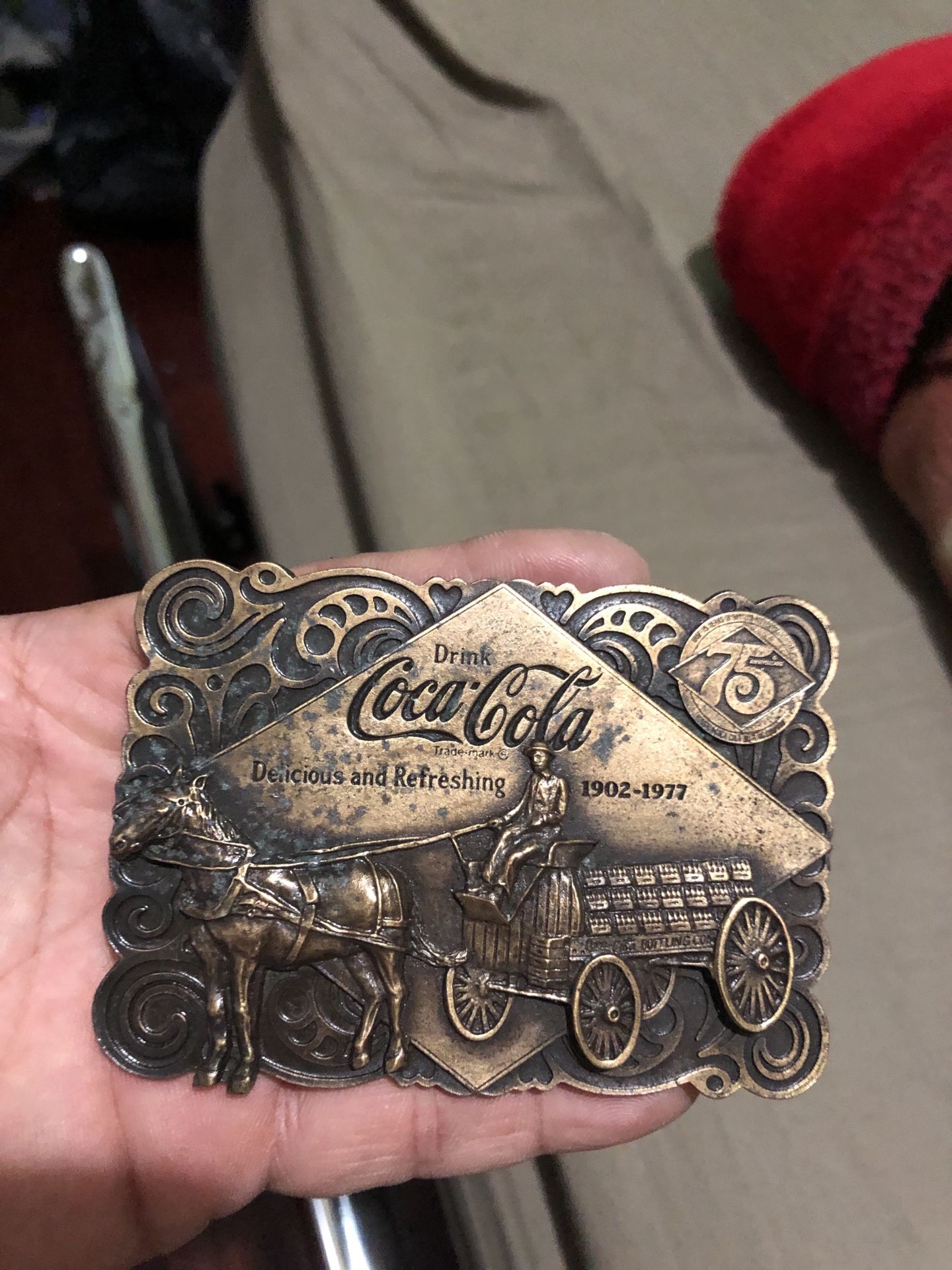 Vintage Coca Cola belt buckle