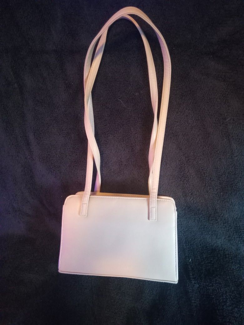 Koltov Women’s Shoulder Bag Purse Handbag Faux Leather Beige Pockets Organizer