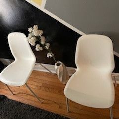 2 Ikea  Chairs Three Art Picture Frames One Vase $50