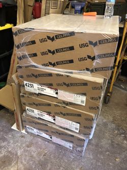 Ceiling Tiles - 4 cartons