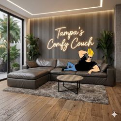 🛋️ Gray Leather Modular Sofa w Ottoman (Delivery Available!! )