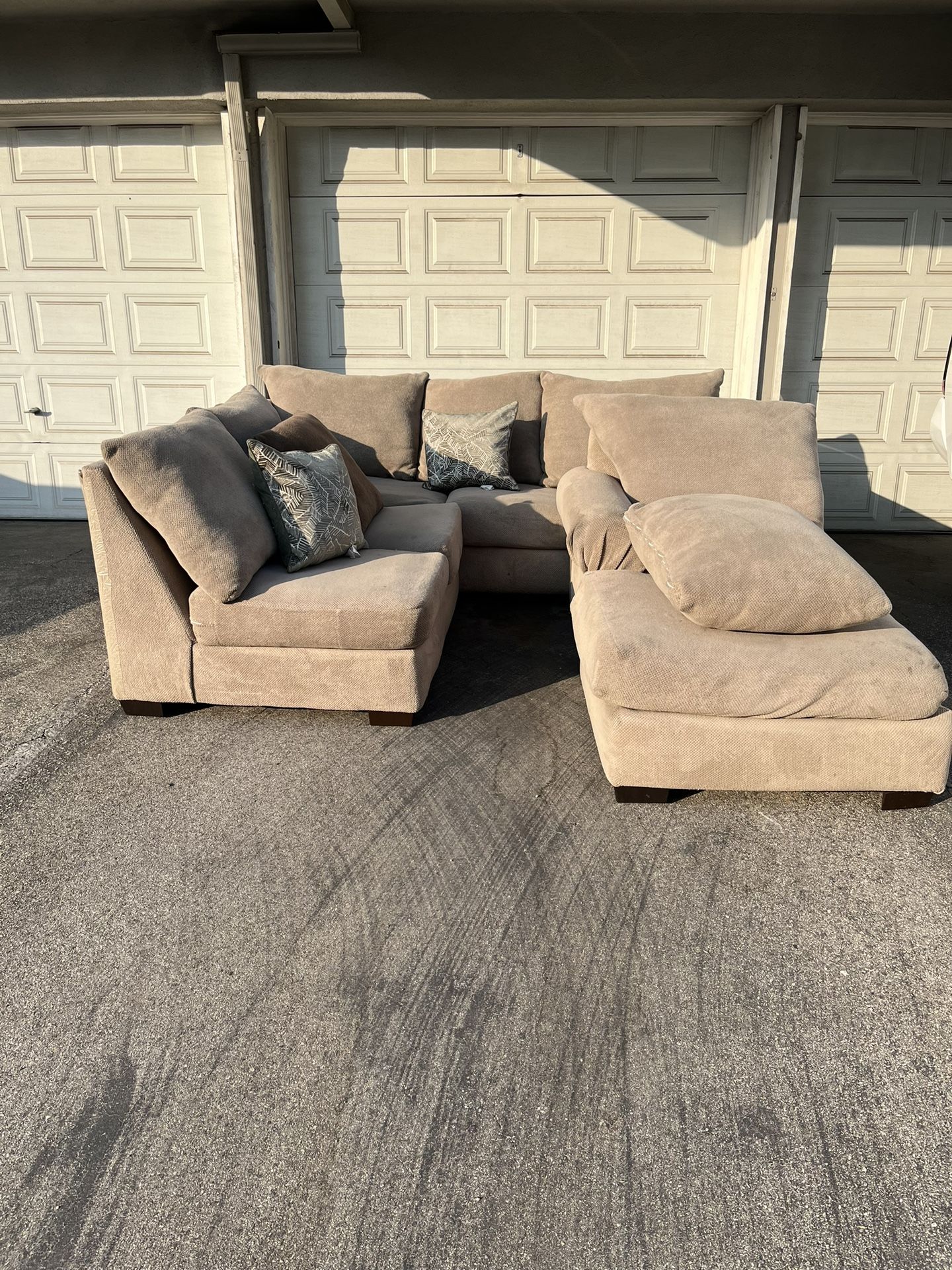 FREE couch - Tan Sectional