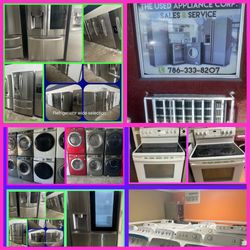 Used Appliances for sale, refrigerator, stoves, washer & dryer, microwave, dishwasher
