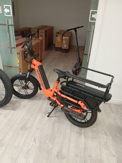 Hovcart ebike 1000 out the door cargo family electric bike fit two toddler