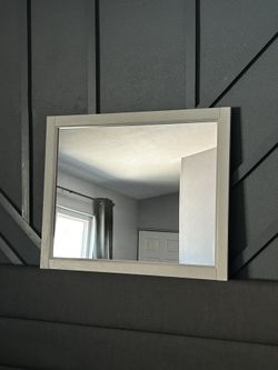 Beautiful Grey Mirror! 26”x31.5”