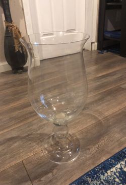 Large glass vase