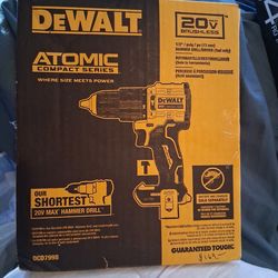 DeWalt 2026 Atomic Compact Series 20v Brushless Hammer Drill/Driver (Tool Only)