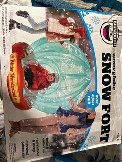Snow globe fort