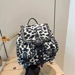 Stylish Leopard Print Women’s Backpack