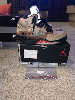 Supreme Jordan 5 Desert Camo sz 10.5