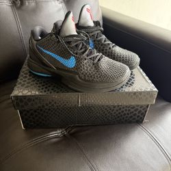 Nike Kobe 6 Dark Knight Basketball Sneaker - Mens, US 9 