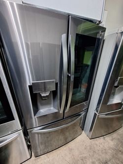 LG 3-Door Refrigerator With Smart Instaview Window & Bottom Freezer