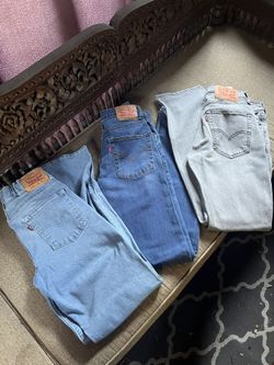 3 Pairs Of Men’s/ Boys Levi Jeans 