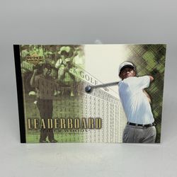 2001 Upper Deck Leaderboard Tiger Woods #90 (RC) Rookie Card PGA