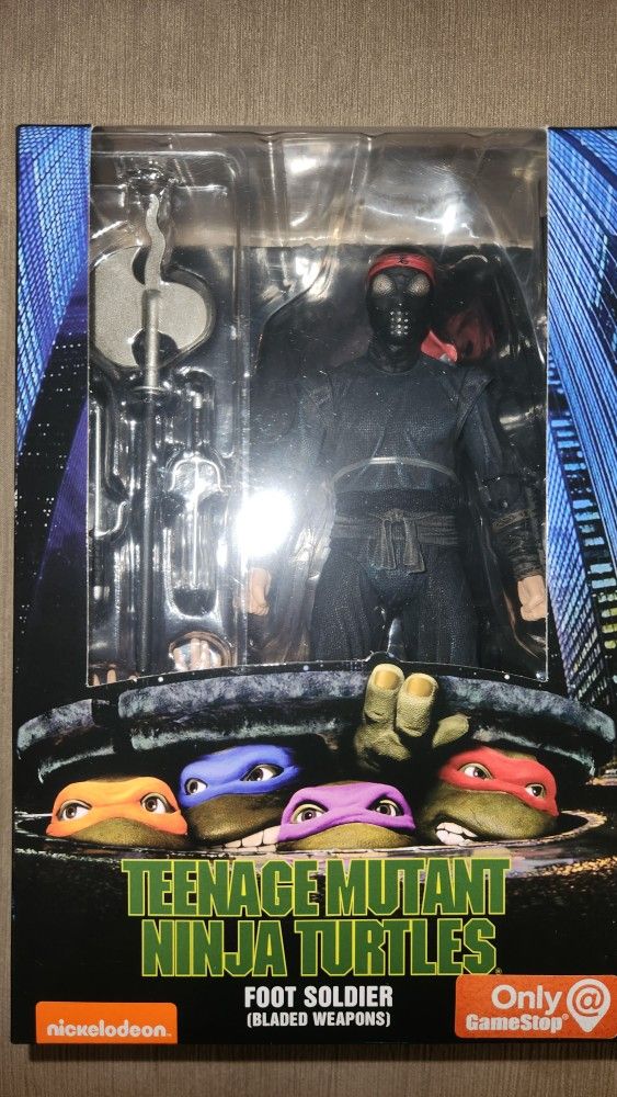 Neca Teenage Mutant Ninja Turtles Gamestop Exclusive Foot Soldier