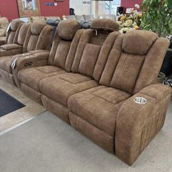 Take Home Pay Later Only $39 Down Payment 🌟 Wolfridge Power Reclining Sofa, Power Reclining Loveseat, Power Recliner, Power Sectional Couch 