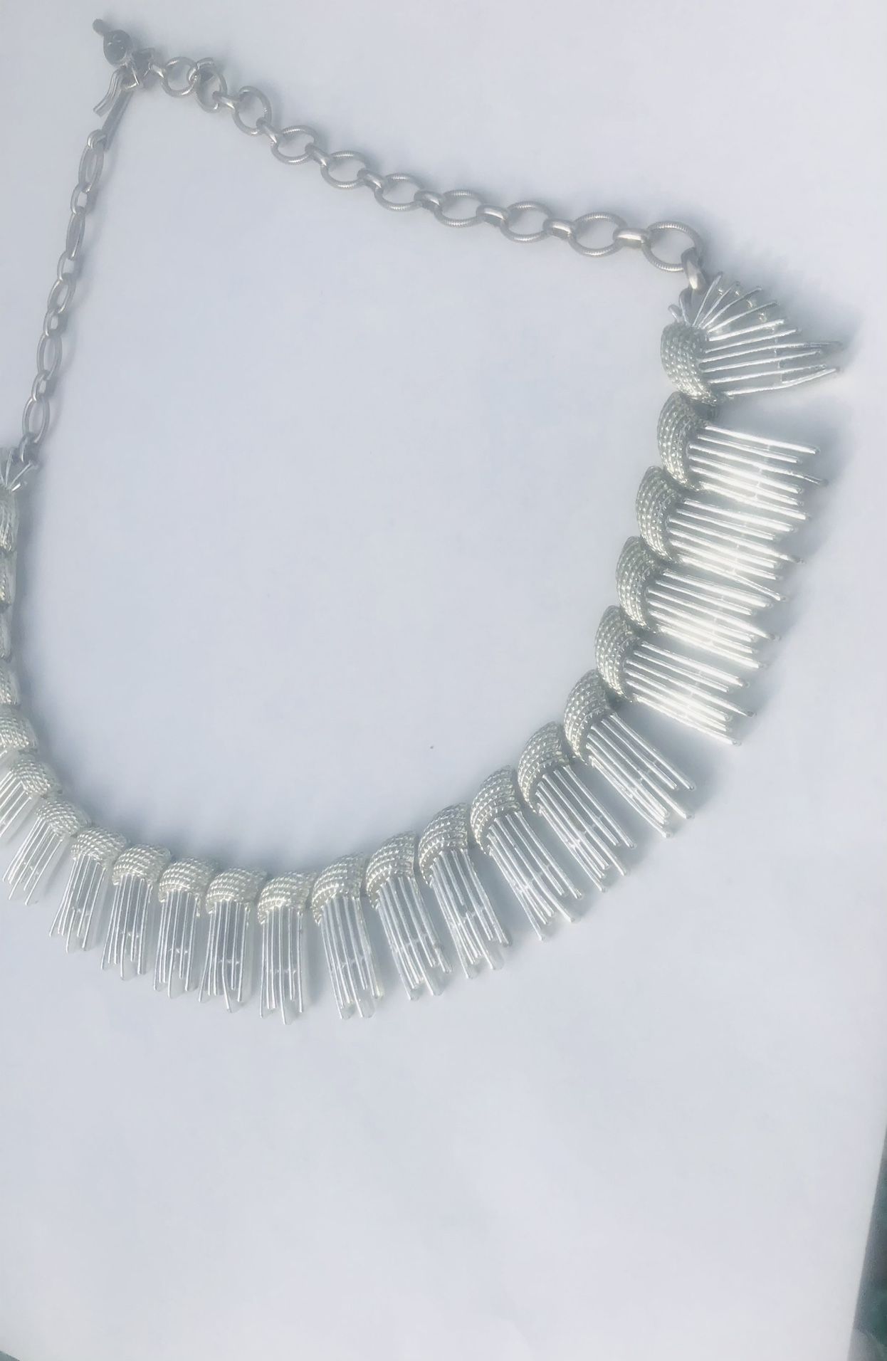 Vintage Sarah Coventry Silver Tone 17 Inch Necklace