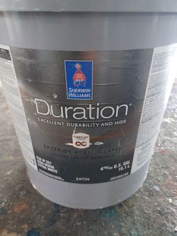 5 gallons exterior satin beige paint
