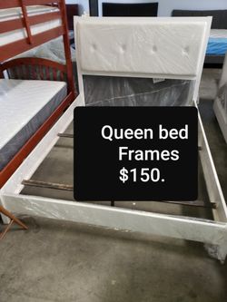 Queen bed frames $150