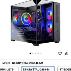 Skytech Crystal Gaming PC | Ryzen 5 5500 | RTX 5050 8GB | 16GB RAM | 1TB NVMe SSD | Brand New