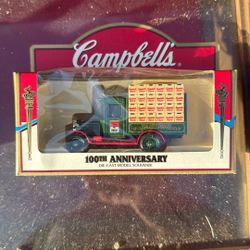 Vintage In Box New Campbell Soup 100 Anniversary Die Cast Model