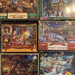 ADVENT CALENDAR 1000 Pc PUZZLES NEW