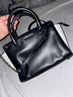 Michael Kors Medium Selma Bag Black Optic White