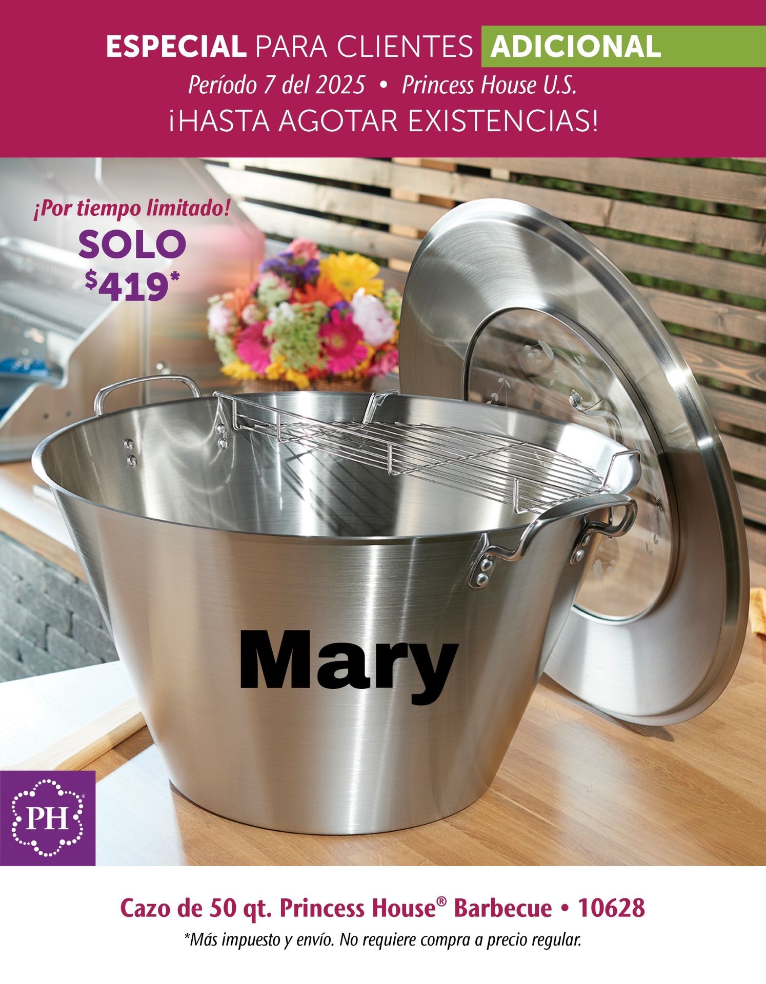 Cazo De 50 Qt. Princess House