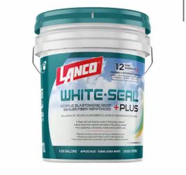 Lanco White-Seal Plus 5 Gal. Acrylic Elastomeric White Reflective Roof and RV Sealer