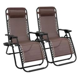 Patio Zero Gravity Outdoor Chair Set Of 2