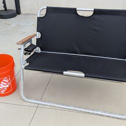 Folding aluminum chair Dimensions: 44" wide x 33" High x 17.25" Deep $45 EACH I Have 2 Left