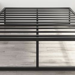 Queen Bed Frame, 16 Inch Metal Platform Bed Frame Queen Size