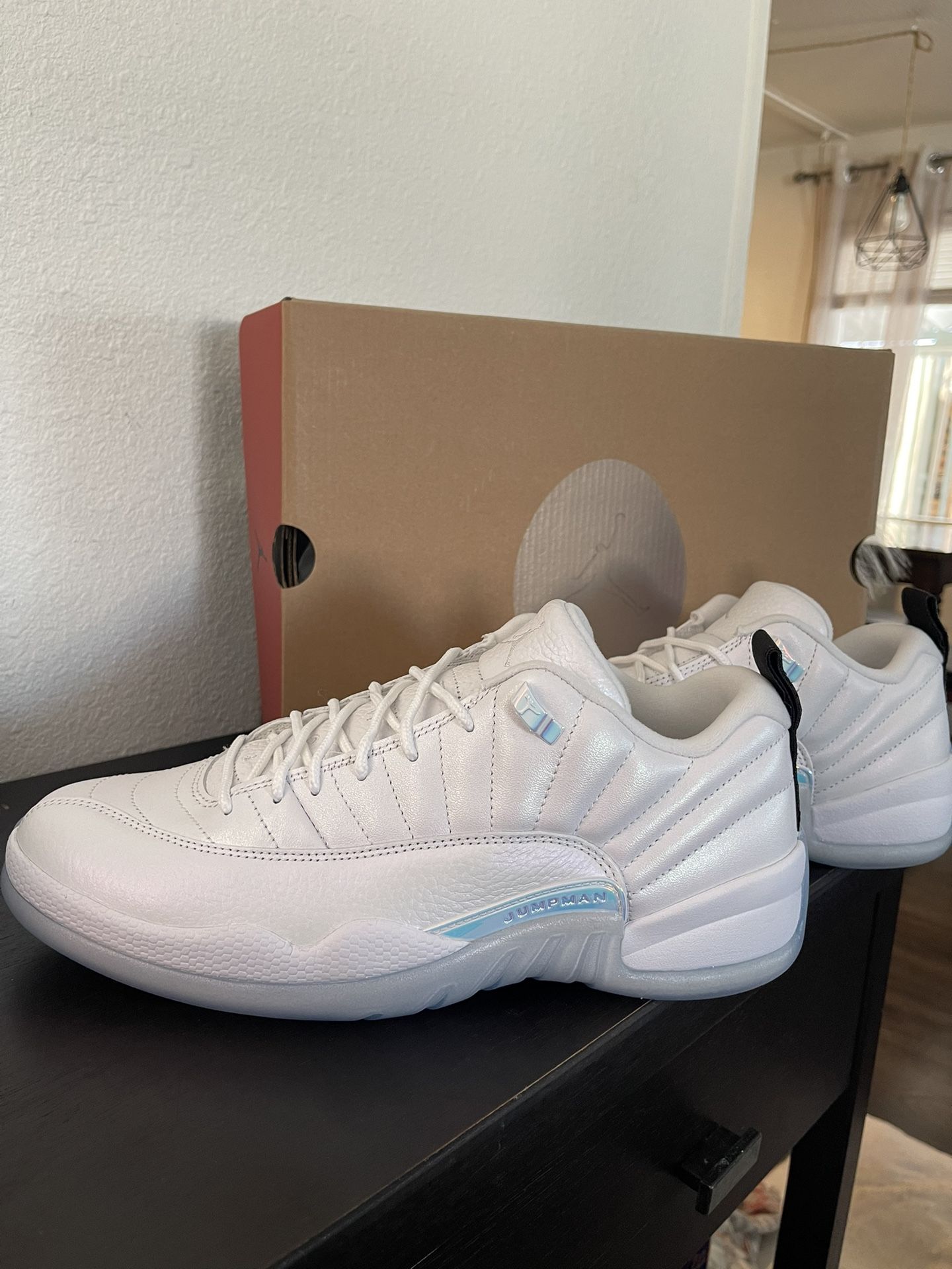 NEW AIR JORDAN 12 RETRO LOW MEN'S SHOES SIZE 10.5 EASTER EGG WHITE DB0733-190