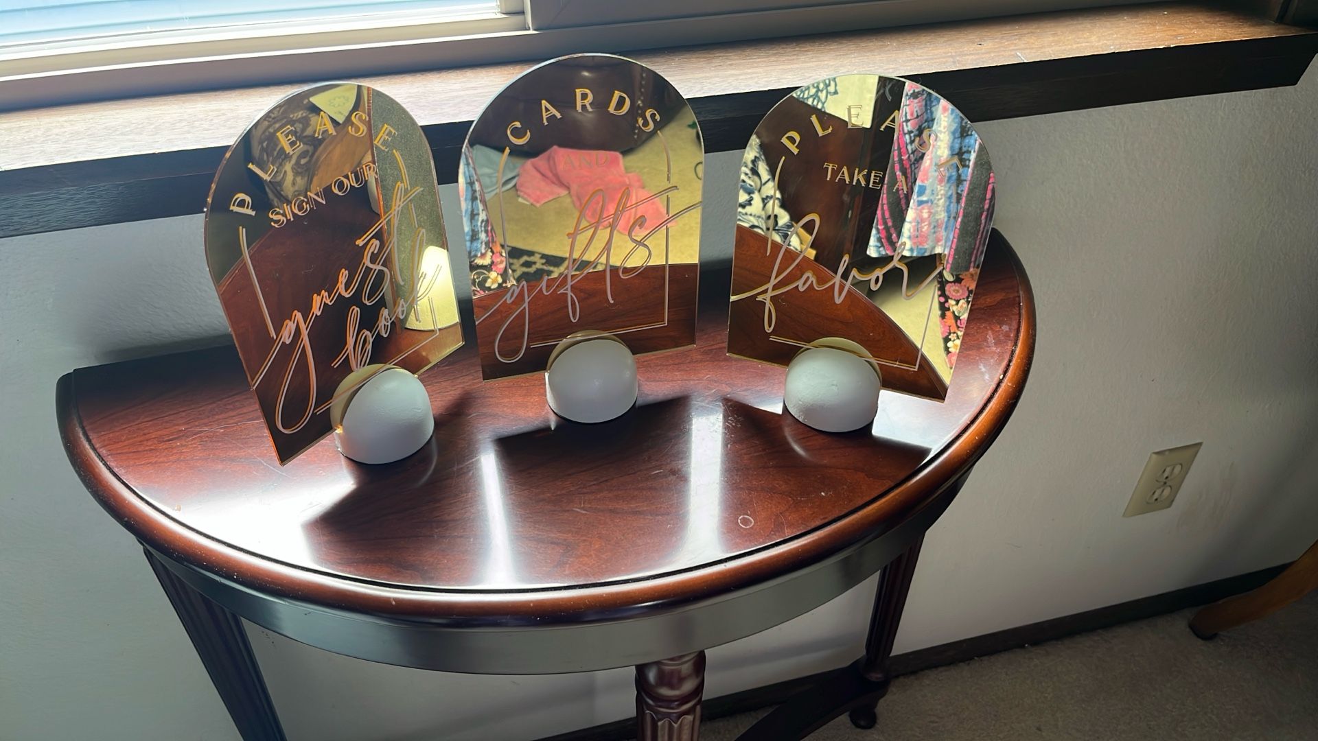 Wedding Mirror Signs