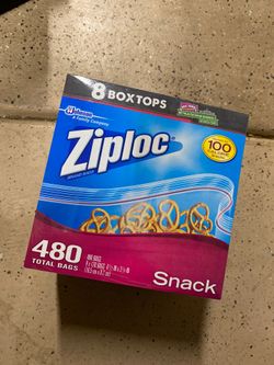 New Sealed Ziploc Snack Size