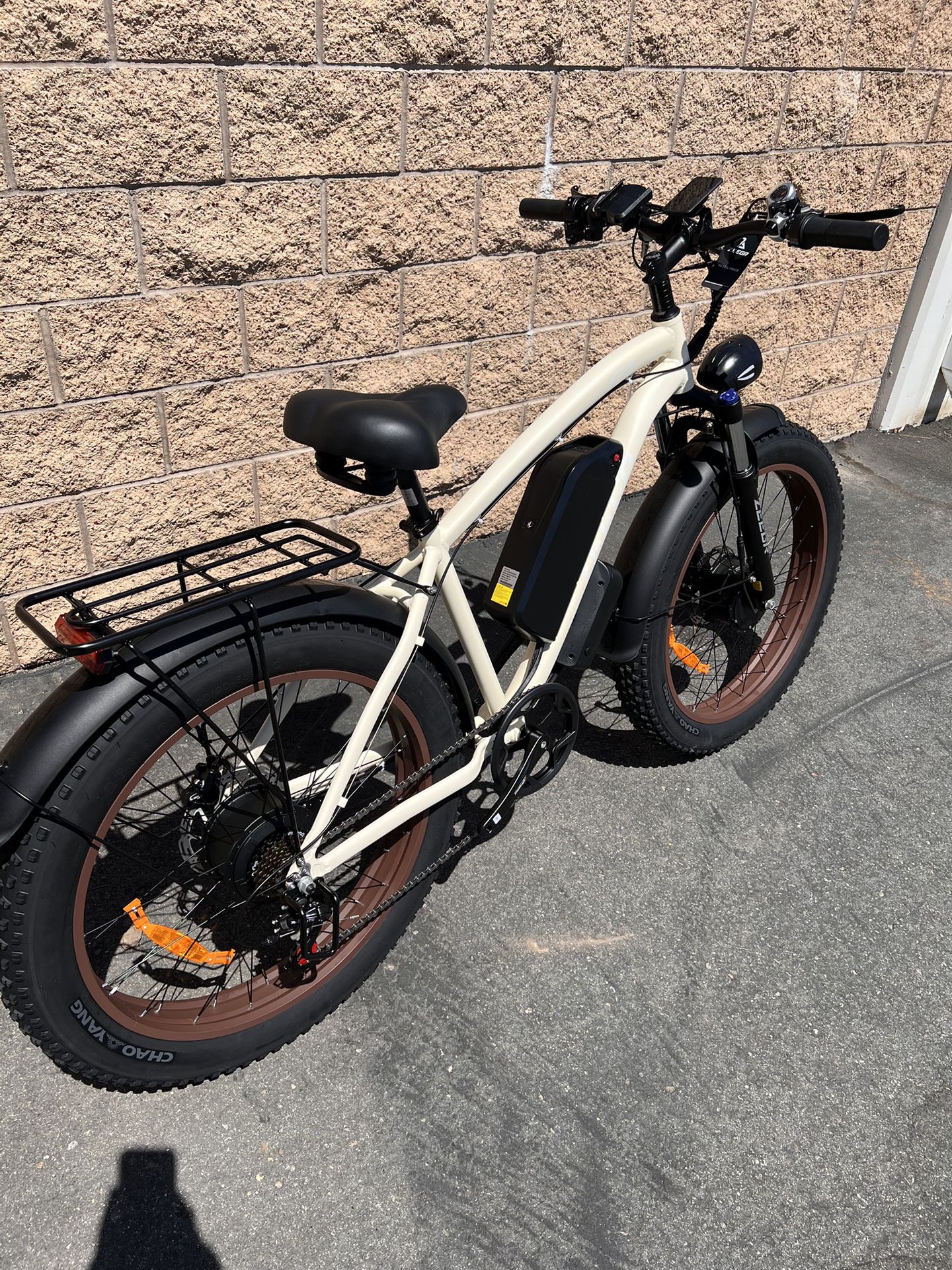 FRONT SUSPENSION/2000/3000 Watt Dual Motor Mountain E-Bike, 38mph, Bluvall V1, Sand Or Black