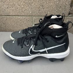 Nike Alpha Huarache  Baseball Cleats Black Gray White Men 8