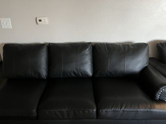 black sectional