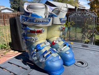 Tecnica Ski Boots Blue and Clear