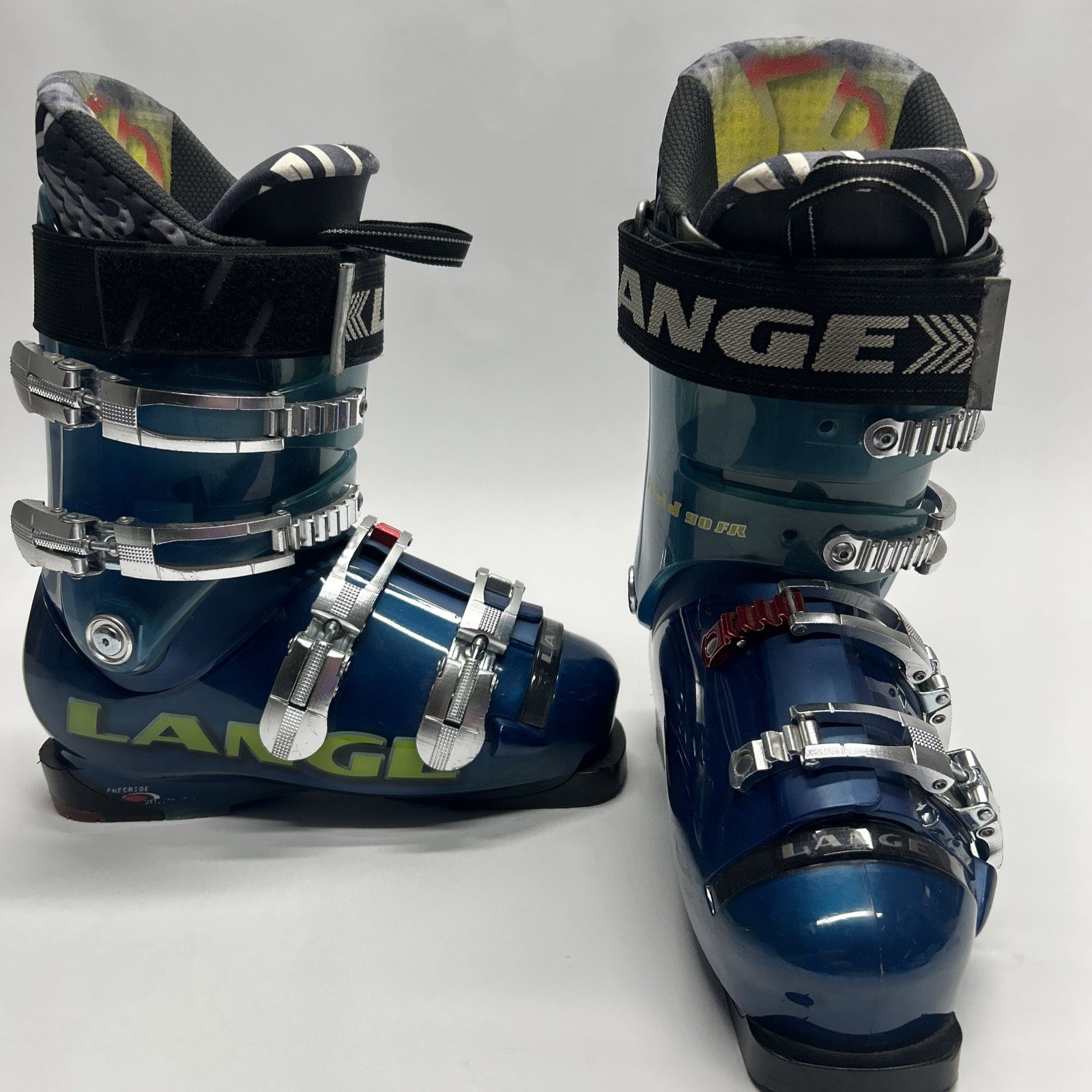 Lange Fluid 90 FR Size 25.5 Blue Men’s Alpine Downhill Comfort Flo Liner