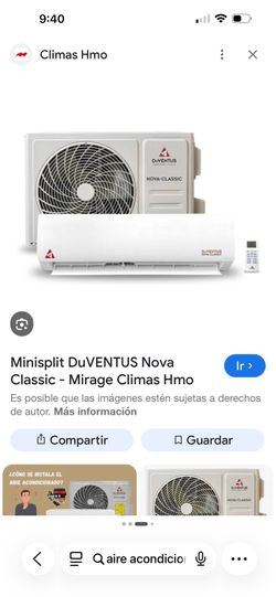mini split duventus 2 ton  free