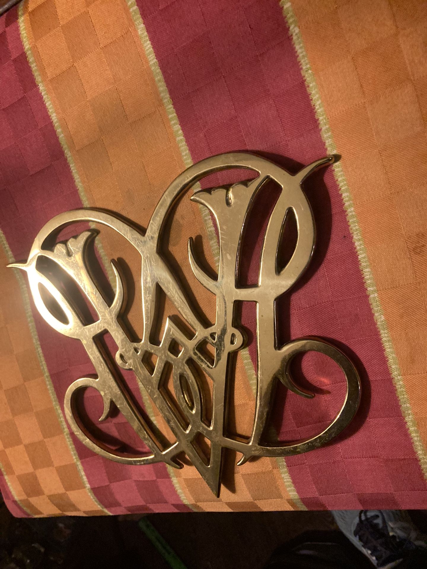 Large Vintage 1950 Trivet