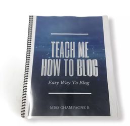 New Teach Me How To Blog Workbook Learn How To Blog