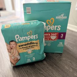 Size 3 Pamper Diapers