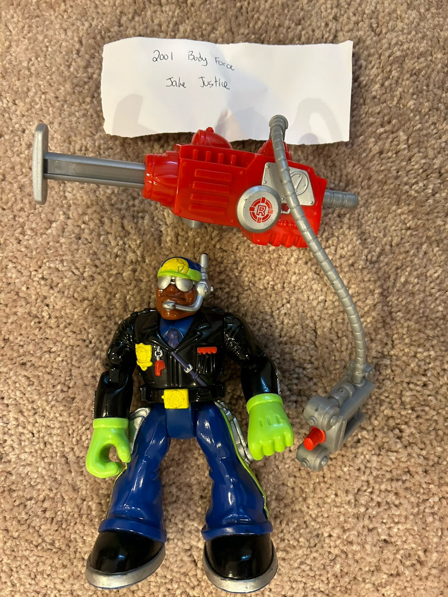 2001 Rescue Heroes Body Force Jake Justice With Accessory