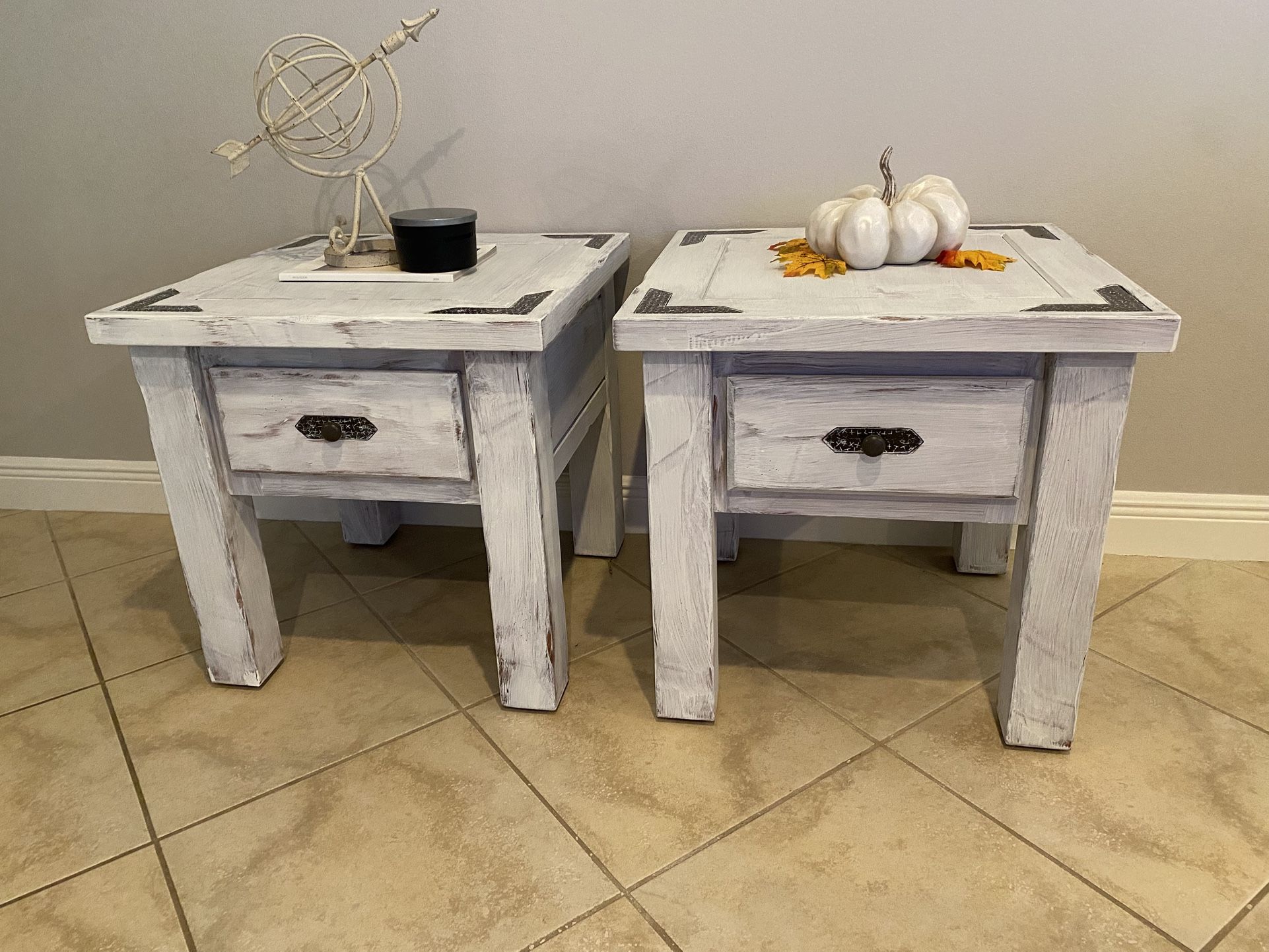 Beautifully Restored Farmhouse End tables 