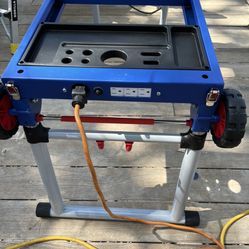 Miter Saw 12in And Rolling Stand Table 