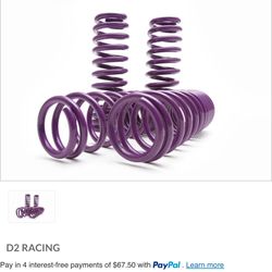 D2 Performance Lowering Springs 
