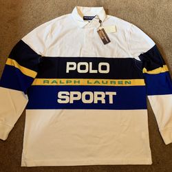 Polo Ralph Lauren Classic-Fit Polo Sport Rugby Shirt Mens Size Large